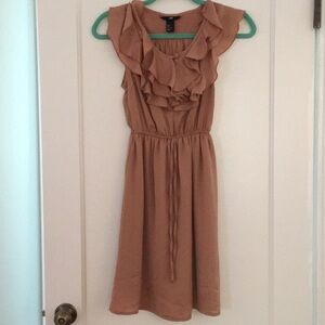 H&M Ruffle Satin Dress